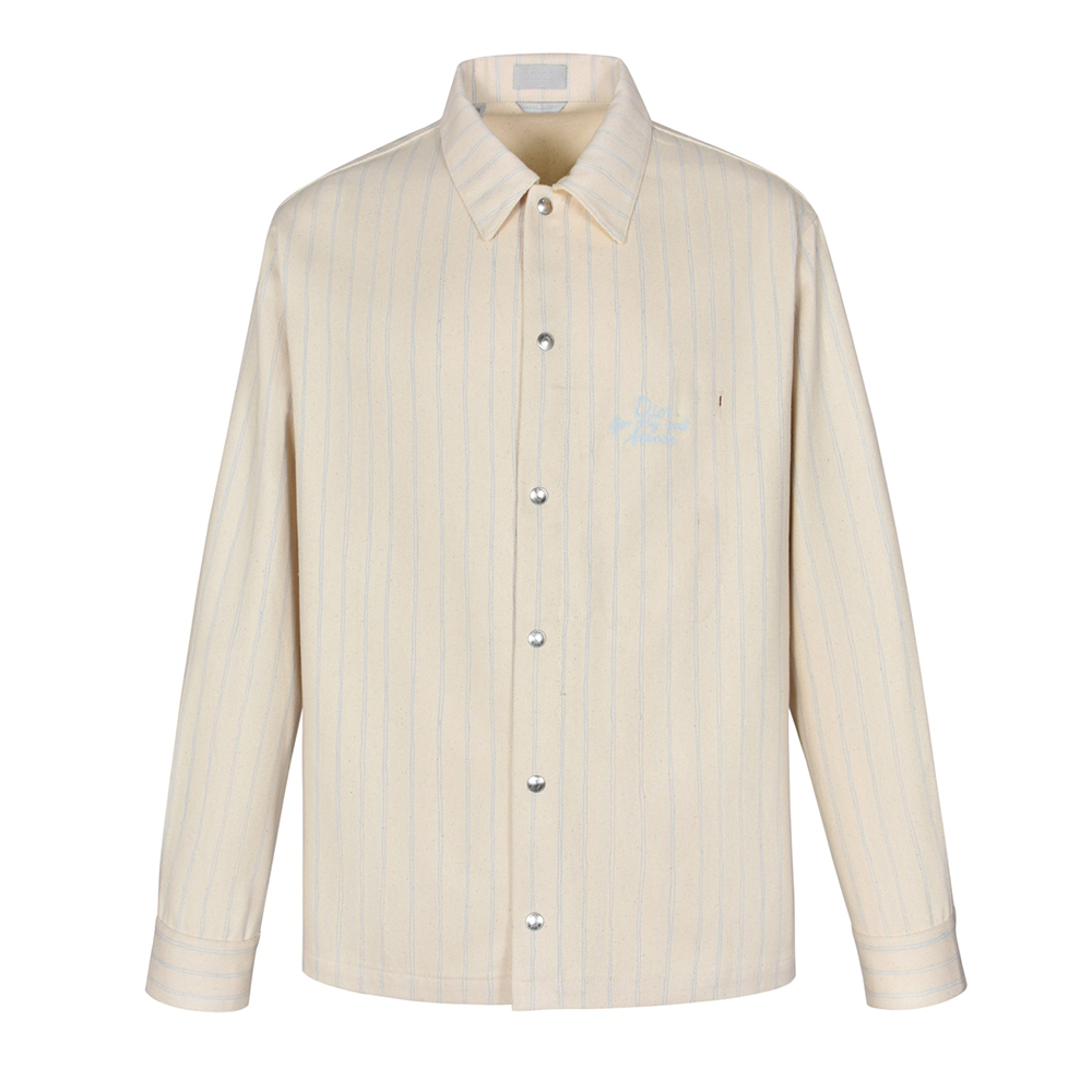 디올 DIOR AND HYLTON NEL 오버셔츠 화이트 코튼 데님