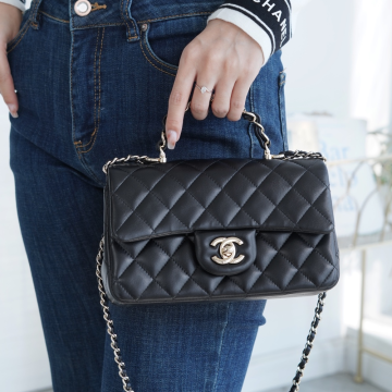 팬더샵 샤넬 23K 더블 탑 핸들 클래식 플랩백