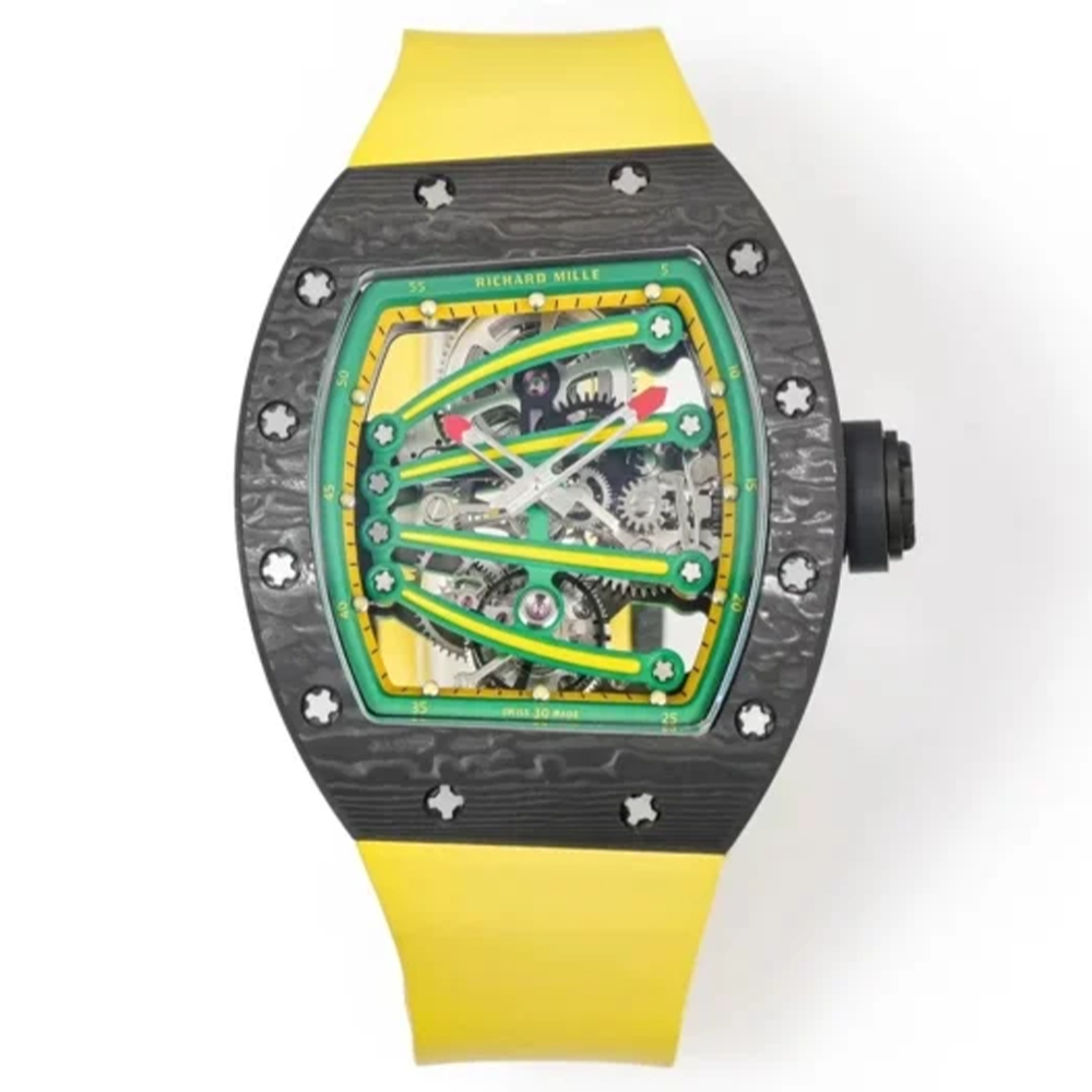 RM공장 리차드밀 요한 블레이크 RM59-01 블랙 카본 케이스 / 옐로우 러버밴드