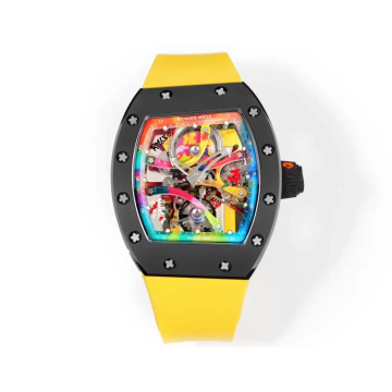 RM공장 리차드밀 요한 블레이크 RM68-01 블랙 세라믹 케이스 / 옐로우 러버밴드