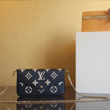 루이비통 펠리시 포쉐트 블랙 베이지 M80482