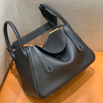 그린엘 에르메스 린디 30 블랙 골드 버클