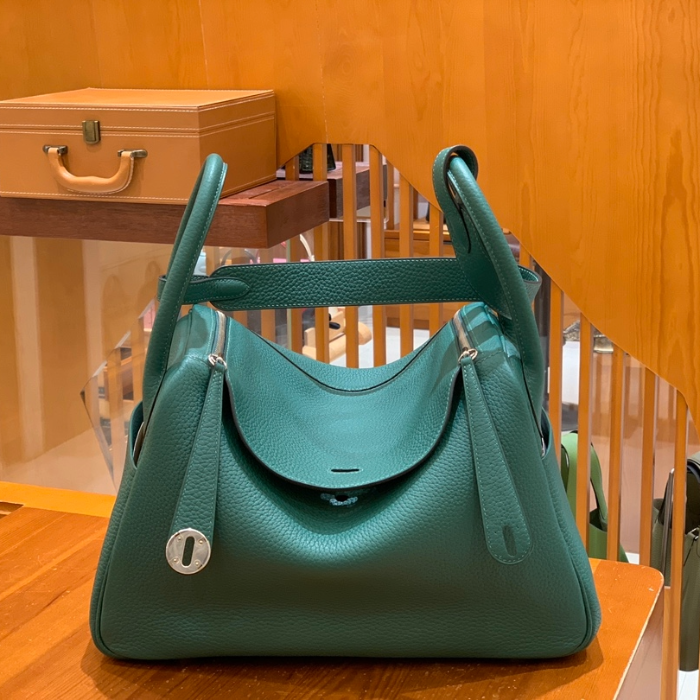 그린엘 에르메스 린디 30 말라카이트 그린 실버 버클