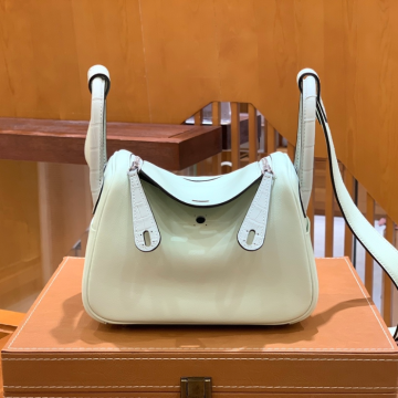 그린엘 에르메스 린디 미니 스위프트 민트 그린 실버 버클