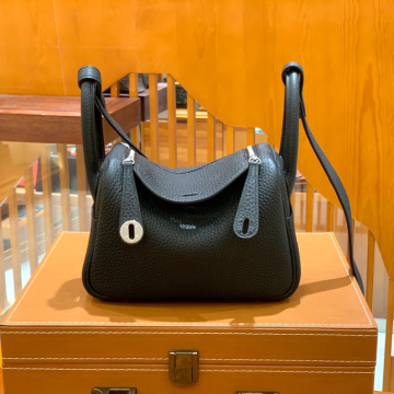 그린엘 에르메스 린디 미니 블랙 실버 버클