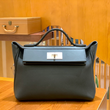 그린엘 에르메스 2424 백 미니 블랙 실버 버클