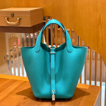 그린엘 에르메스 피코탄 18 베로나 그린 실버 버클