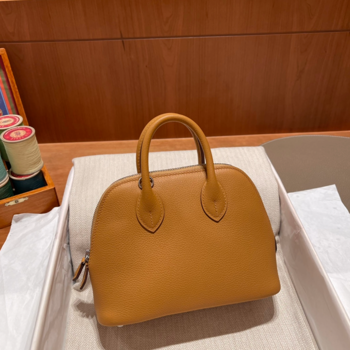 반수공 에르메스 미니 볼리드백 18 골드 염소가죽