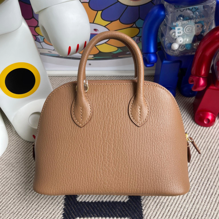 반수공 에르메스 미니 볼리드백 골드브라운 금장