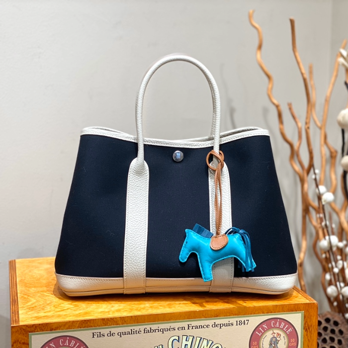 반수공 에르메스 가든파티 30 캔버스 블랙 네곤다 팔라듐