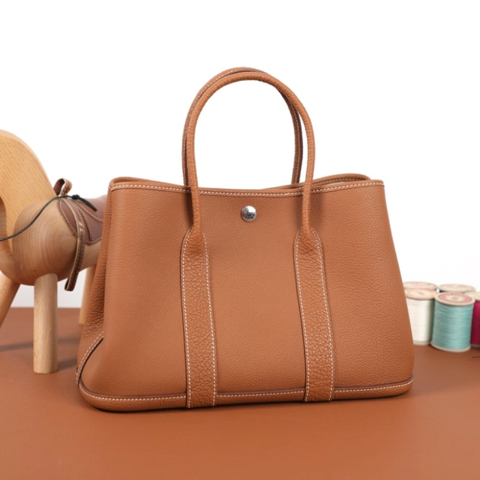 반수공 에르메스 가든파티 30 골드브라운 토고가죽