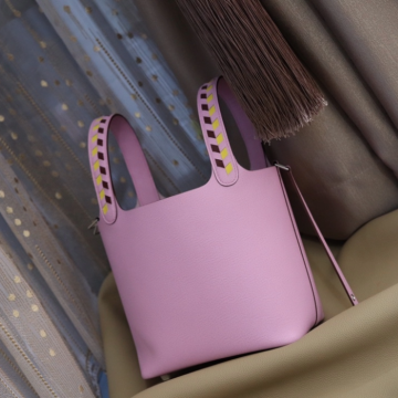 반수공 에르메스 피코탄백 18 트레사쥬 로즈 은장 앱송