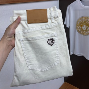 로로피아나 25SS 워싱 스트레치 데님 팬츠 화이트