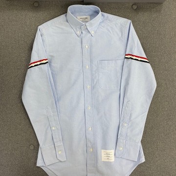 톰브라운 클래식 암밴드 옥스포드 셔츠 스카이 블루