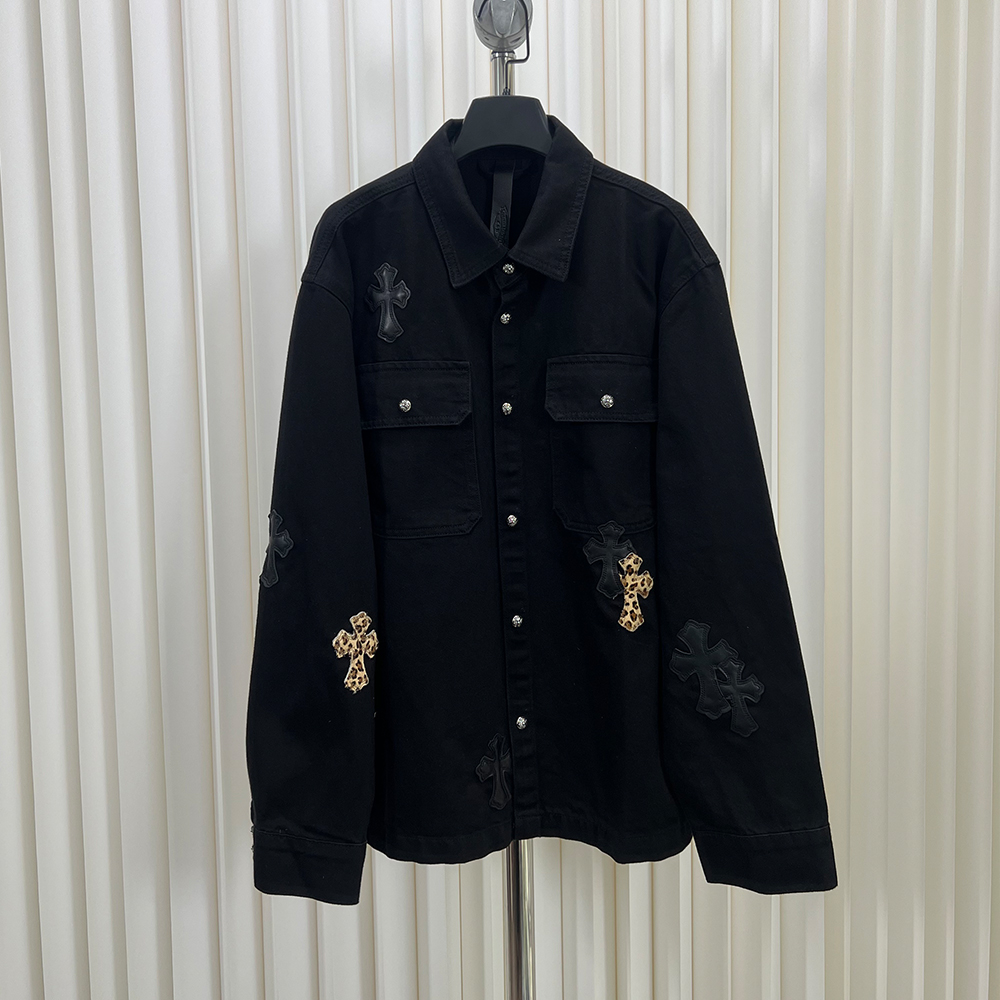 크롬하츠 크로스 패치 데님 자켓