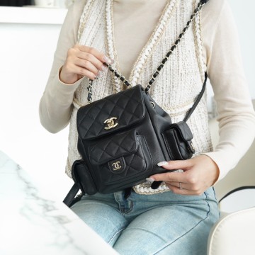 팬더샵 샤넬 23K 뉴 듀마 스몰 백 블랙 실버