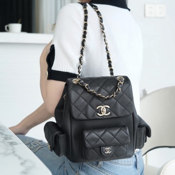 팬더샵 샤넬 23K 뉴 듀마 라지 백 블랙 실버