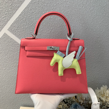 반수공 에르메스 켈리백 25 립스틱 은장 엡송