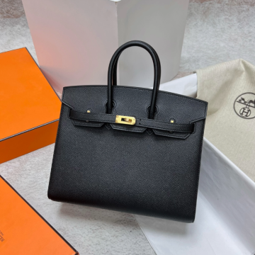 반수공 에르메스 버킨백 25 블랙 금장 엡송