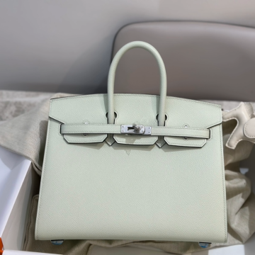 반수공 에르메스 버킨백 25 민트그린 은장 앱송