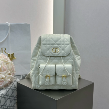 디올 카로 백팩 화이트 미디엄