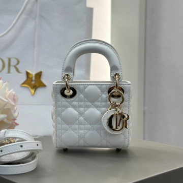 디올 레이디 마이크로 백 파우더 블루