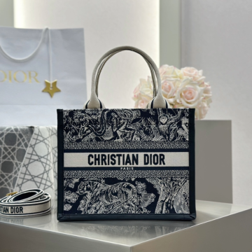 디올 스몰 북 토트백 트왈 드 주이 리버스 자수