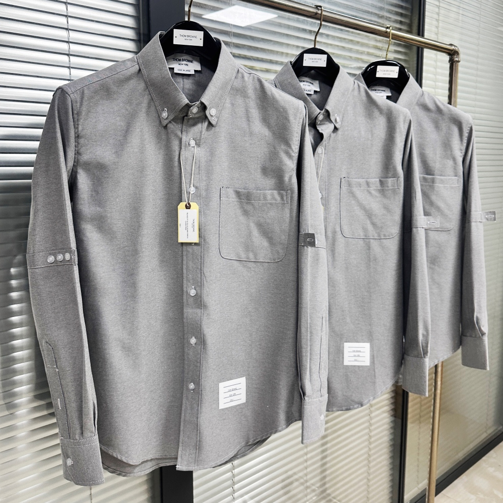 톰브라운 클래식 피케 스트레이트 핏 셔츠