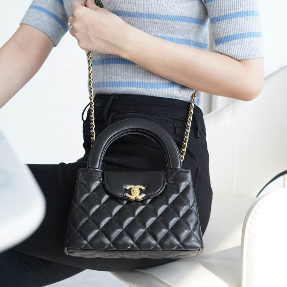 팬더샵 샤넬 켈리백 블랙 금장 라지