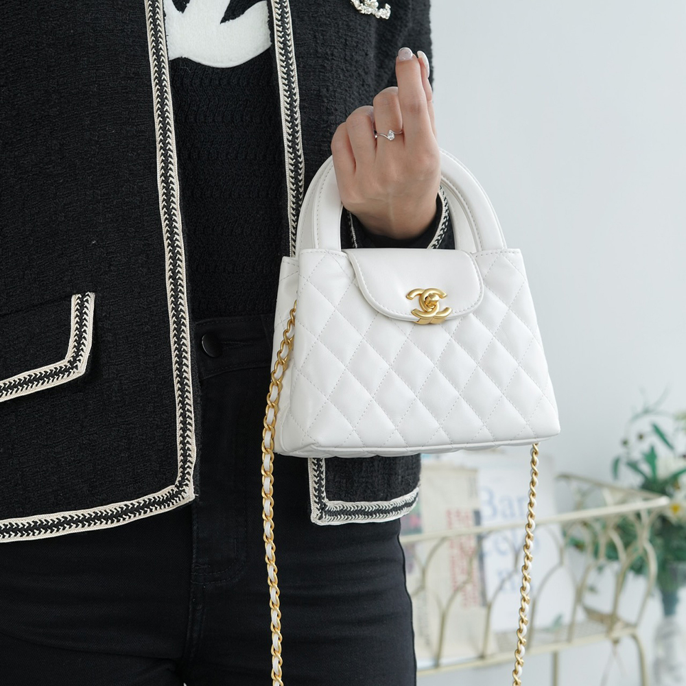 팬더샵 샤넬 켈리백 화이트 금장 라지