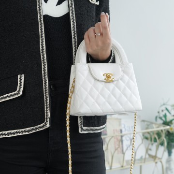 팬더샵 샤넬 켈리백 화이트 금장 라지