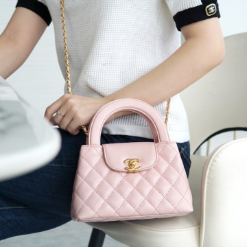 팬더샵 샤넬 켈리백 라이트 핑크 금장 라지