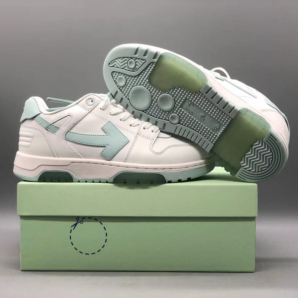 오프화이트 그레이/민트 아웃 오브 오피스 사토리얼 스니커즈