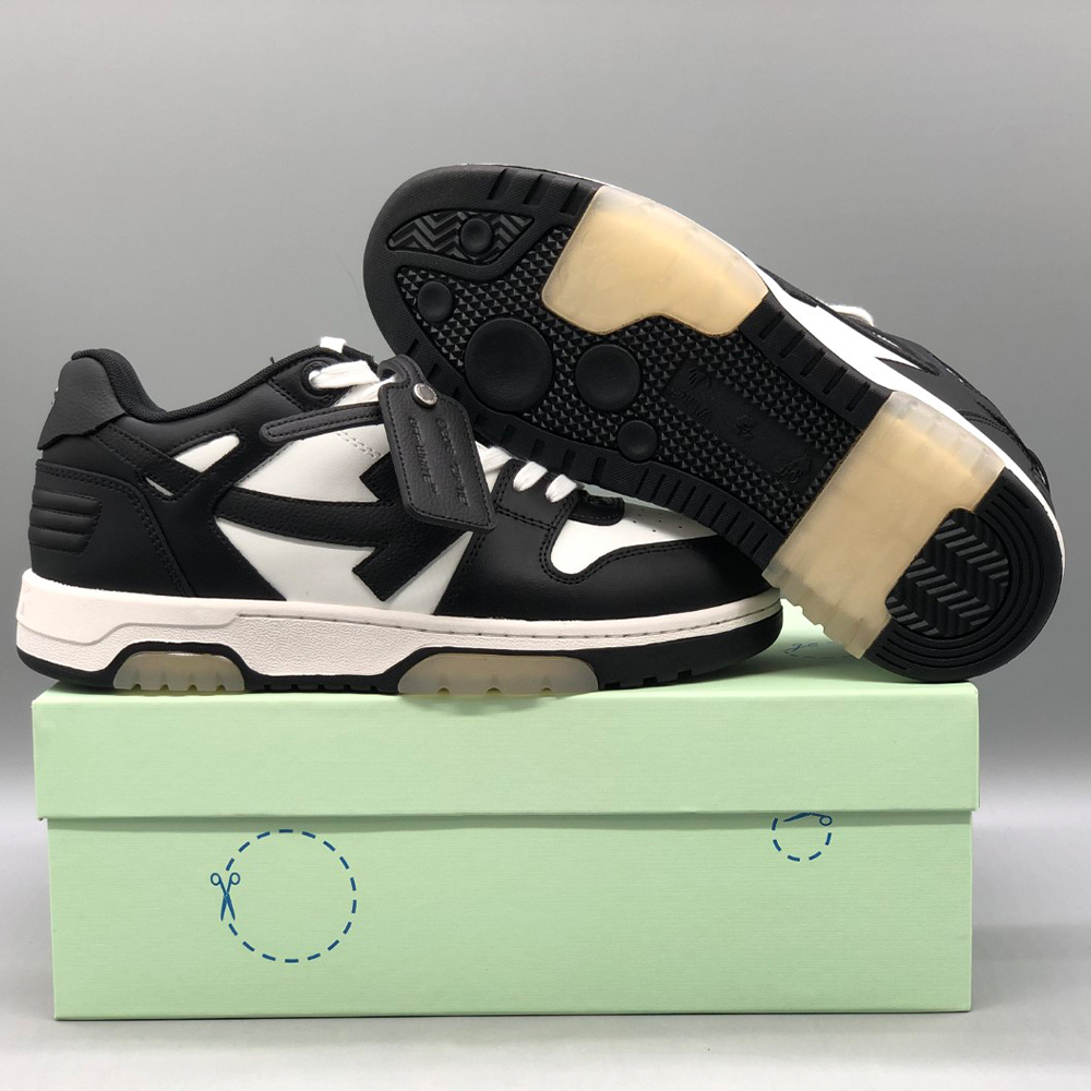 오프화이트 화이트/블랙 아웃 오브 오피스 사토리얼 스니커즈