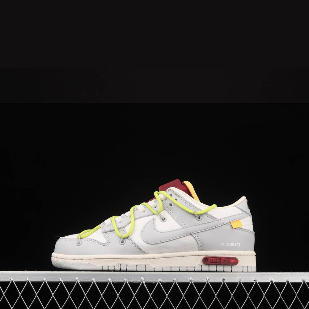 나이키 x 오프화이트 덩크 로우 더 50 형광
