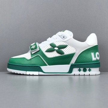 루이비통 LV 트레이너 스니커즈 화이트 그린