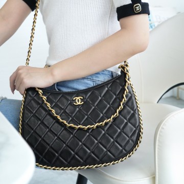 팬더샵 샤넬 체인 어라운드 호보백 블랙 라지