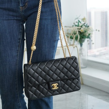 팬더샵 샤넬 클래식 까멜리아 스몰 블랙