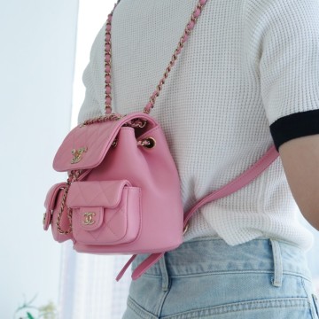 팬더샵 샤넬 23A 듀마 백 미니 핑크