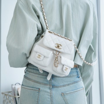 팬더샵 샤넬 23A 듀마 백 미니 화이트