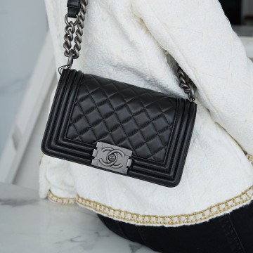 팬더샵 샤넬 보이 플랩 백 블랙 스몰 은장