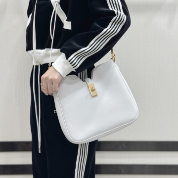 셀린느 스몰 카미유 16 소프트 백 스무스 카프스킨 화이트