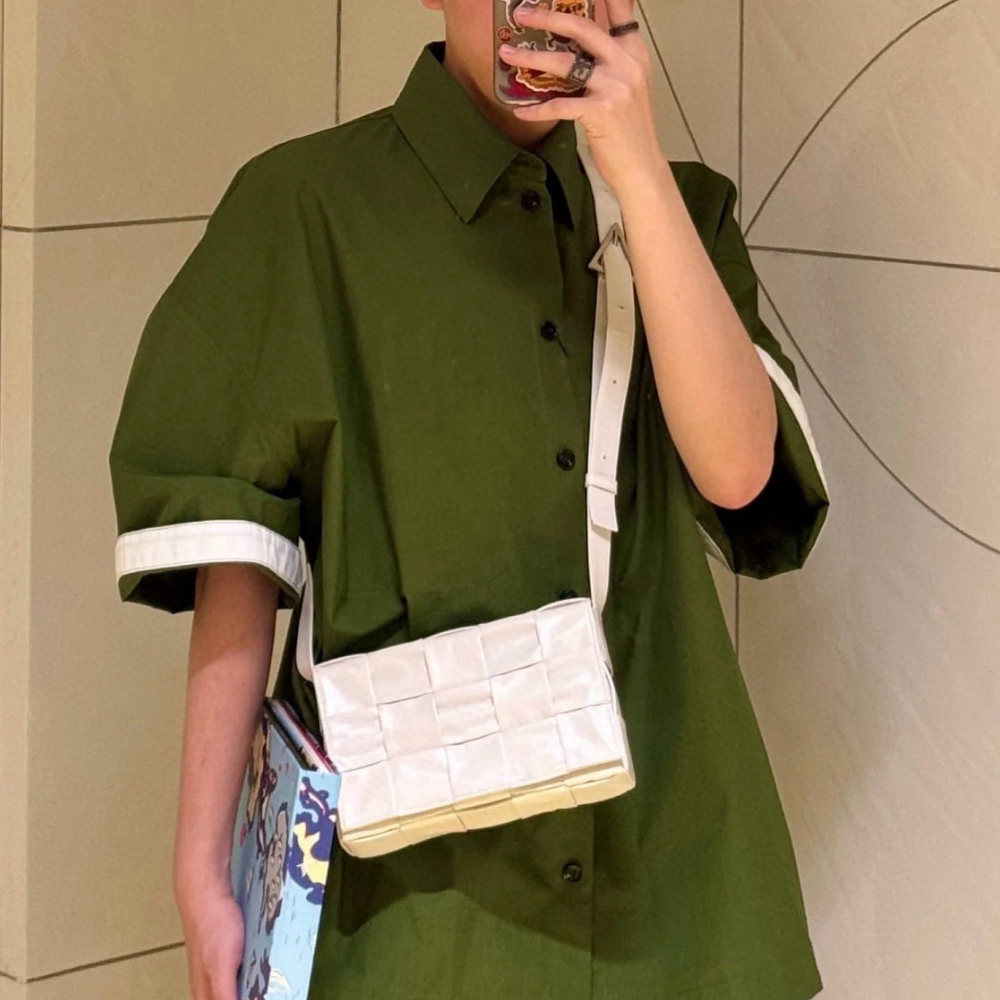 보테가베네타 그린 컴팩트 셔츠