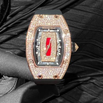 CNC 리차드밀 RM077 천연 다이아 파베 세팅