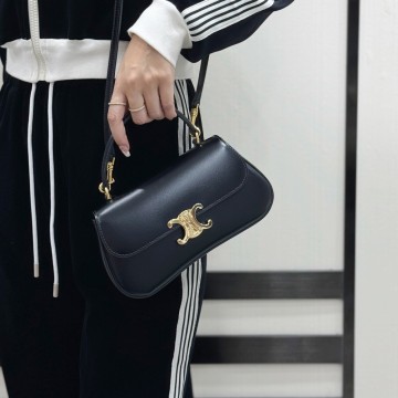 셀린느 틴 롤라 샤이니 카프스킨 블랙