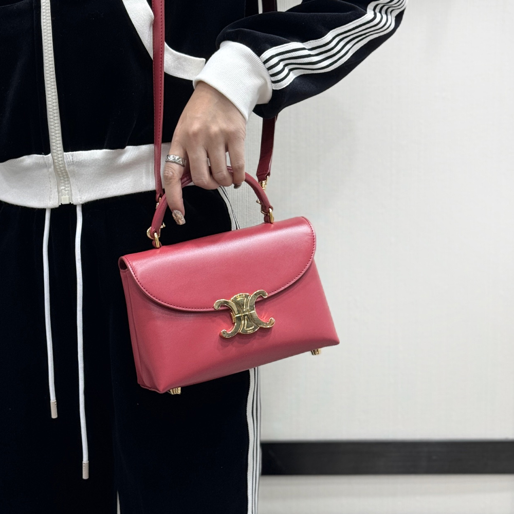 셀린느 틴 니노백 서플 카프스킨 핑크