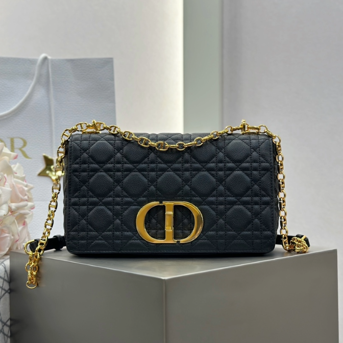 디올 미디엄 카로백 서플 까나쥬 블랙