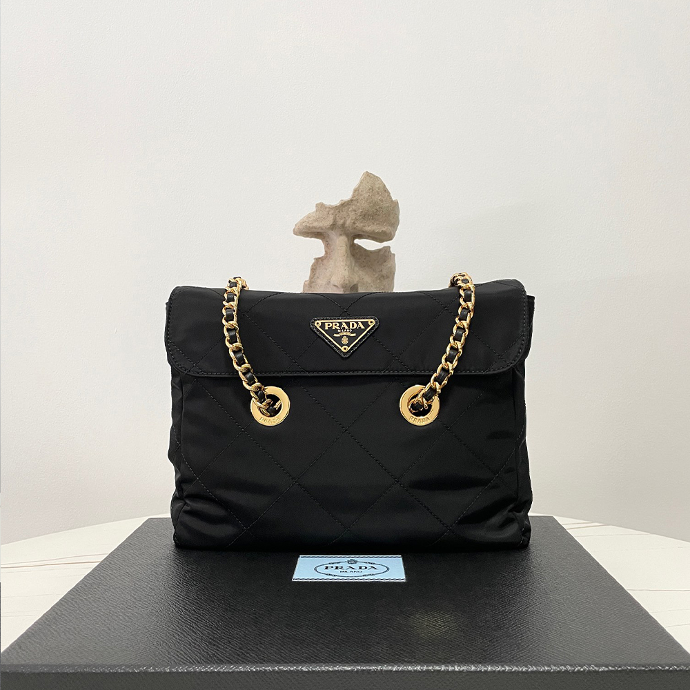 프라다 리나일론 토트백 블랙 1BD620