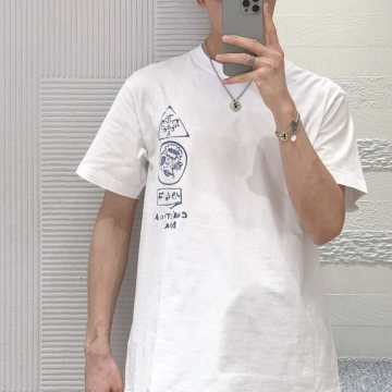 디올 x 힐튼 넬 프린트 반팔 티셔츠