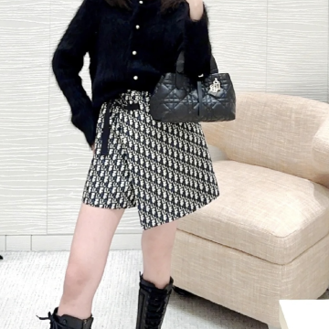 디올 오블리크 태피터 자카드 스커트 팬츠